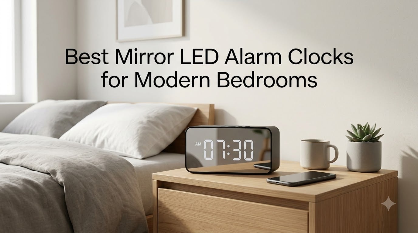 Best Mirror LED Alarm Clocks for Modern Bedrooms