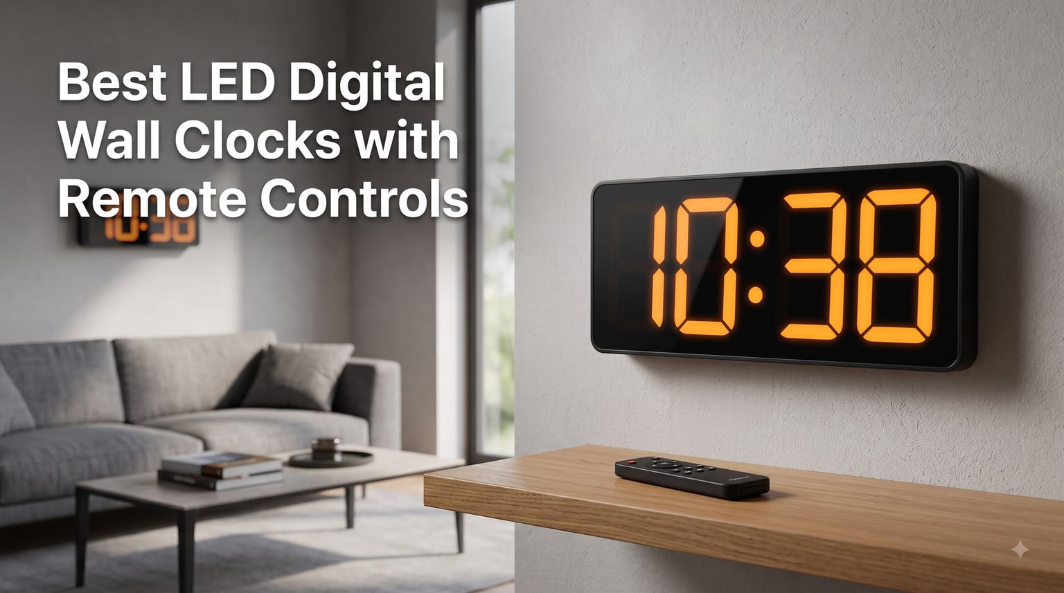 Best LED Digital Wall Clocks with Remote Controls
