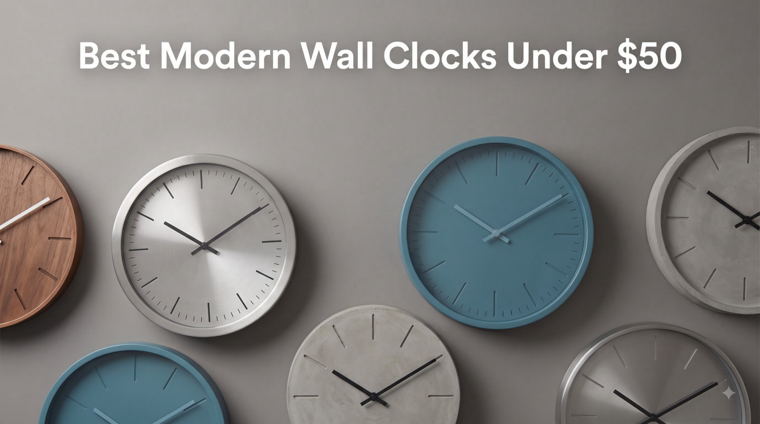 Best Modern Wall Clocks Under $50