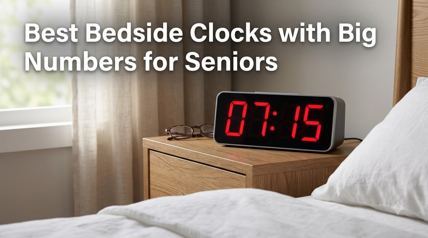Best Bedside Clocks with Big Numbers for Seniors