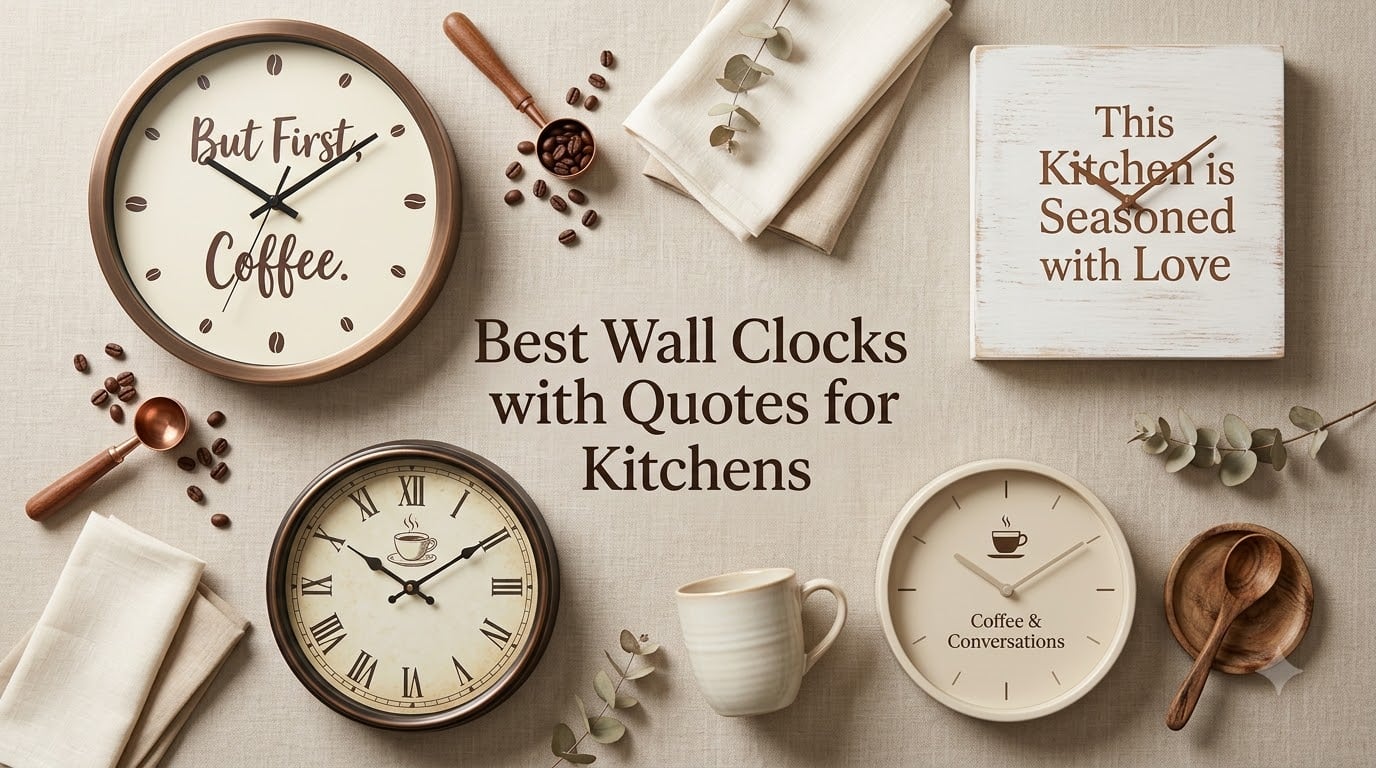 Best Wall Clocks with Quotes for Kitchens