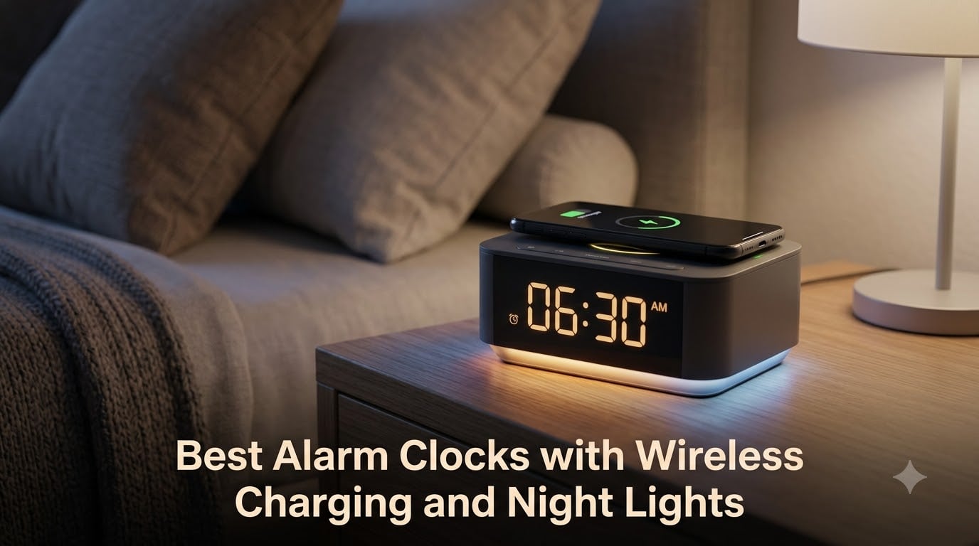 Best Alarm Clocks with Wireless Charging and Night Lights