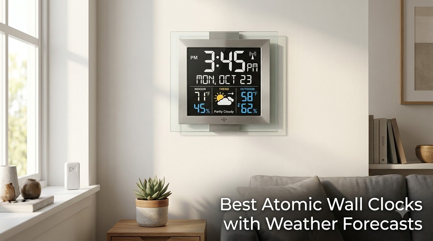 Best Atomic Wall Clocks with Weather Forecasts