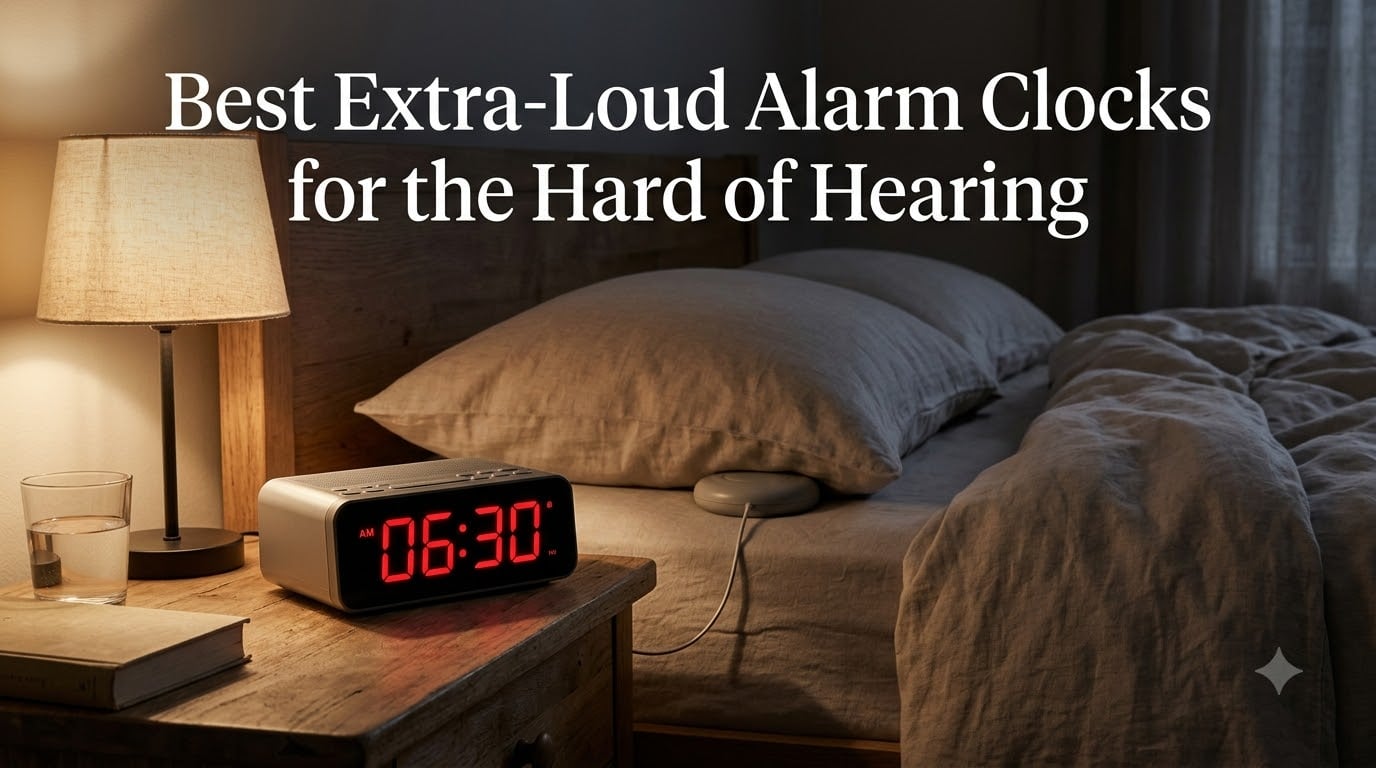 Best Extra-Loud Alarm Clocks for the Hard of Hearing
