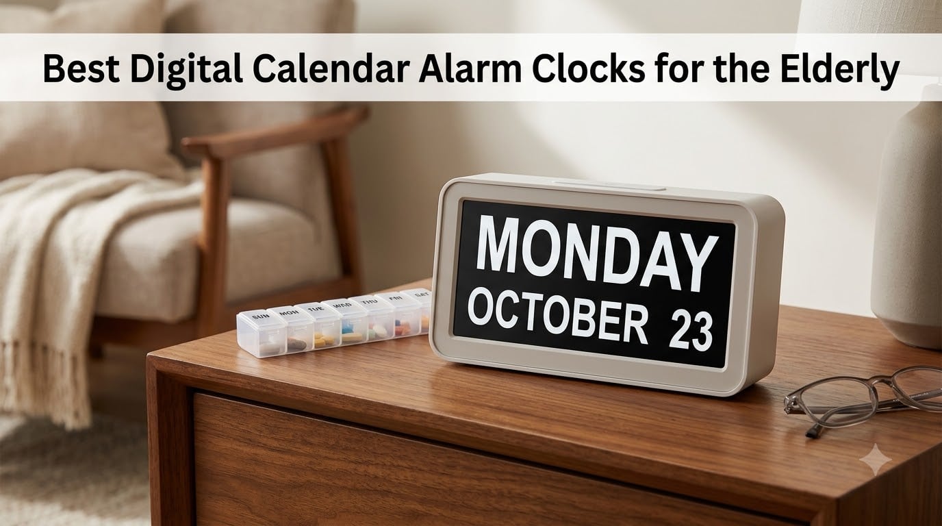 Best Digital Calendar Alarm Clocks for the Elderly