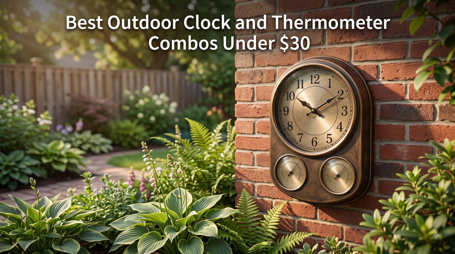 Best Outdoor Clock and Thermometer Combos Under $30