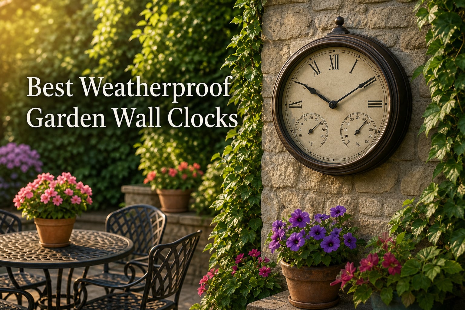 Best Weatherproof Garden Wall Clocks