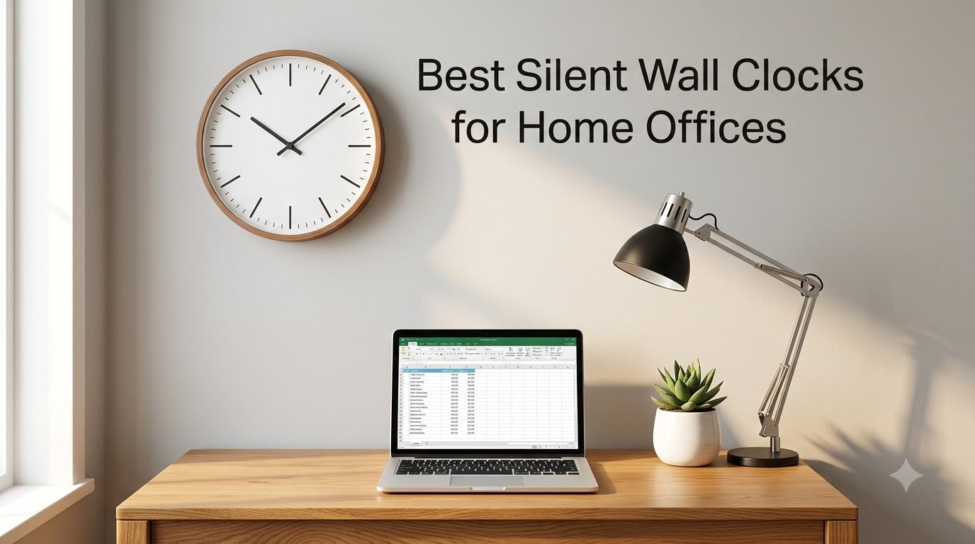 Best Silent Wall Clocks for Home Offices