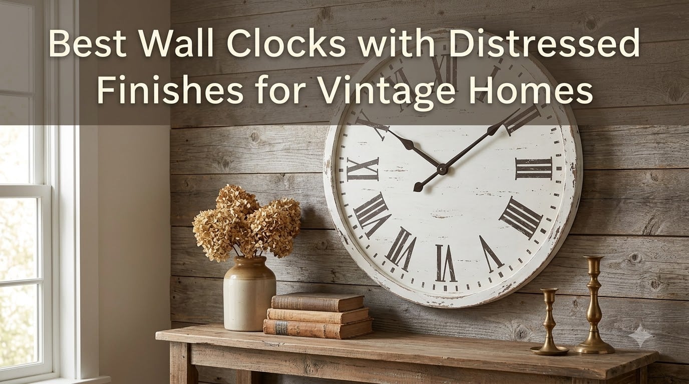Best Wall Clocks with Distressed Finishes for Vintage Homes