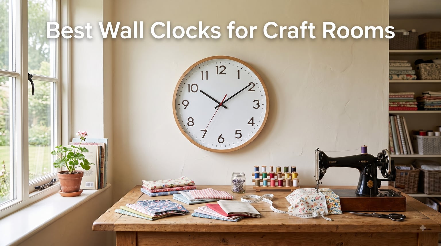Best Wall Clocks for Craft Rooms