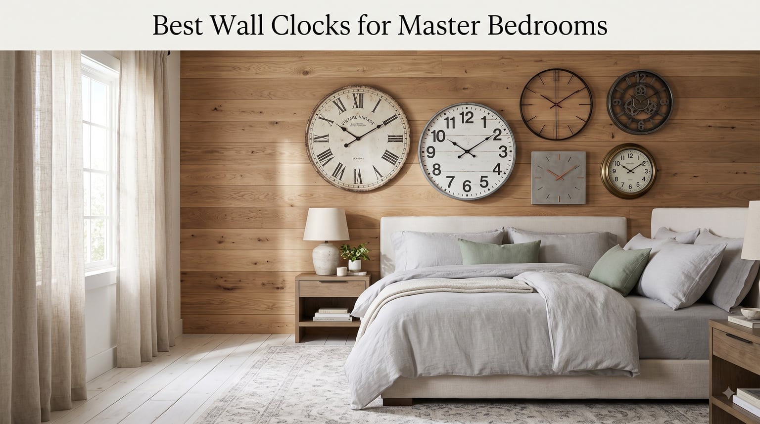 Best Wall Clocks for Master Bedrooms