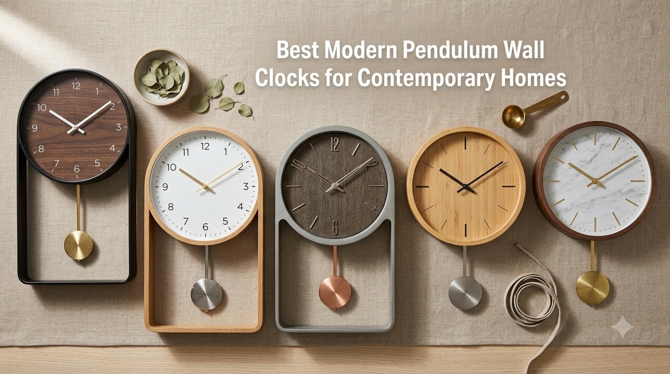 Best Modern Pendulum Wall Clocks for Contemporary Homes