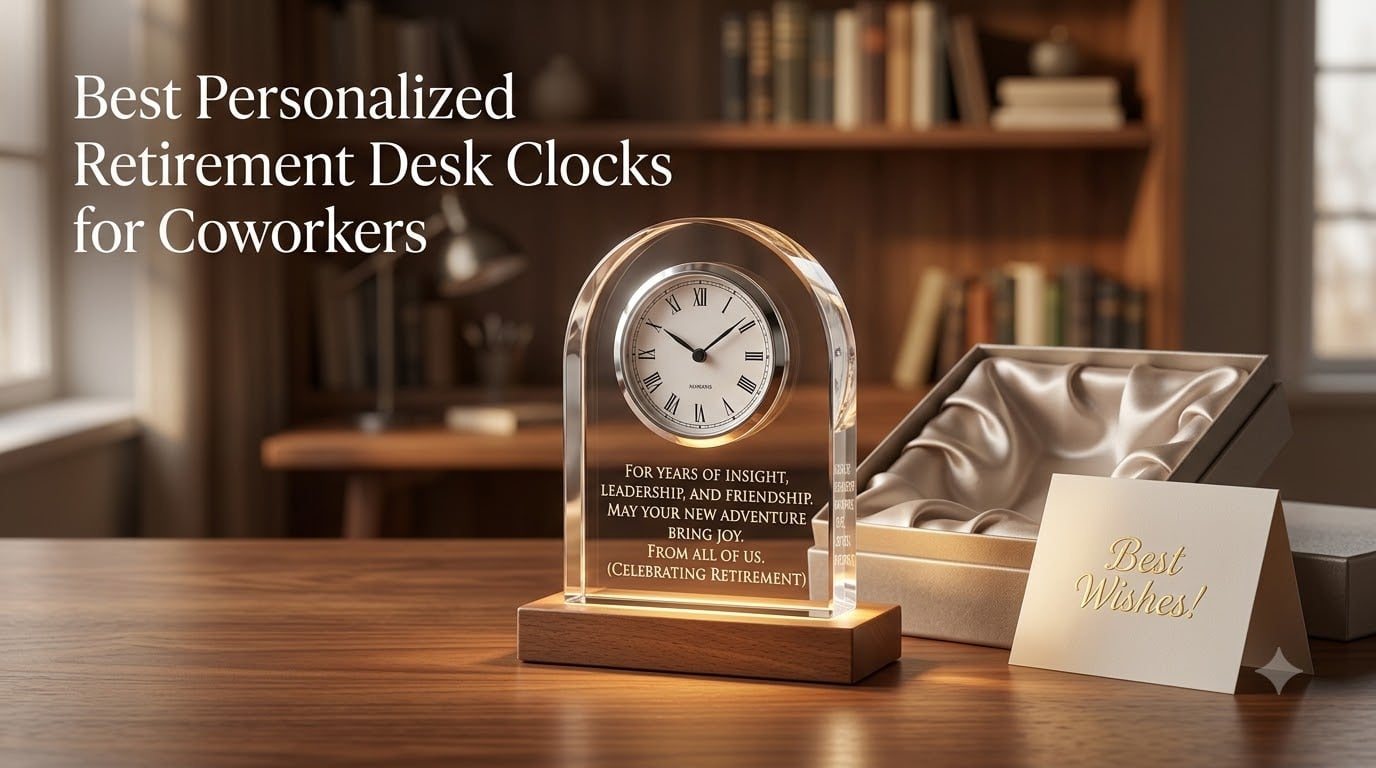 Best Personalized Retirement Desk Clocks for Coworkers