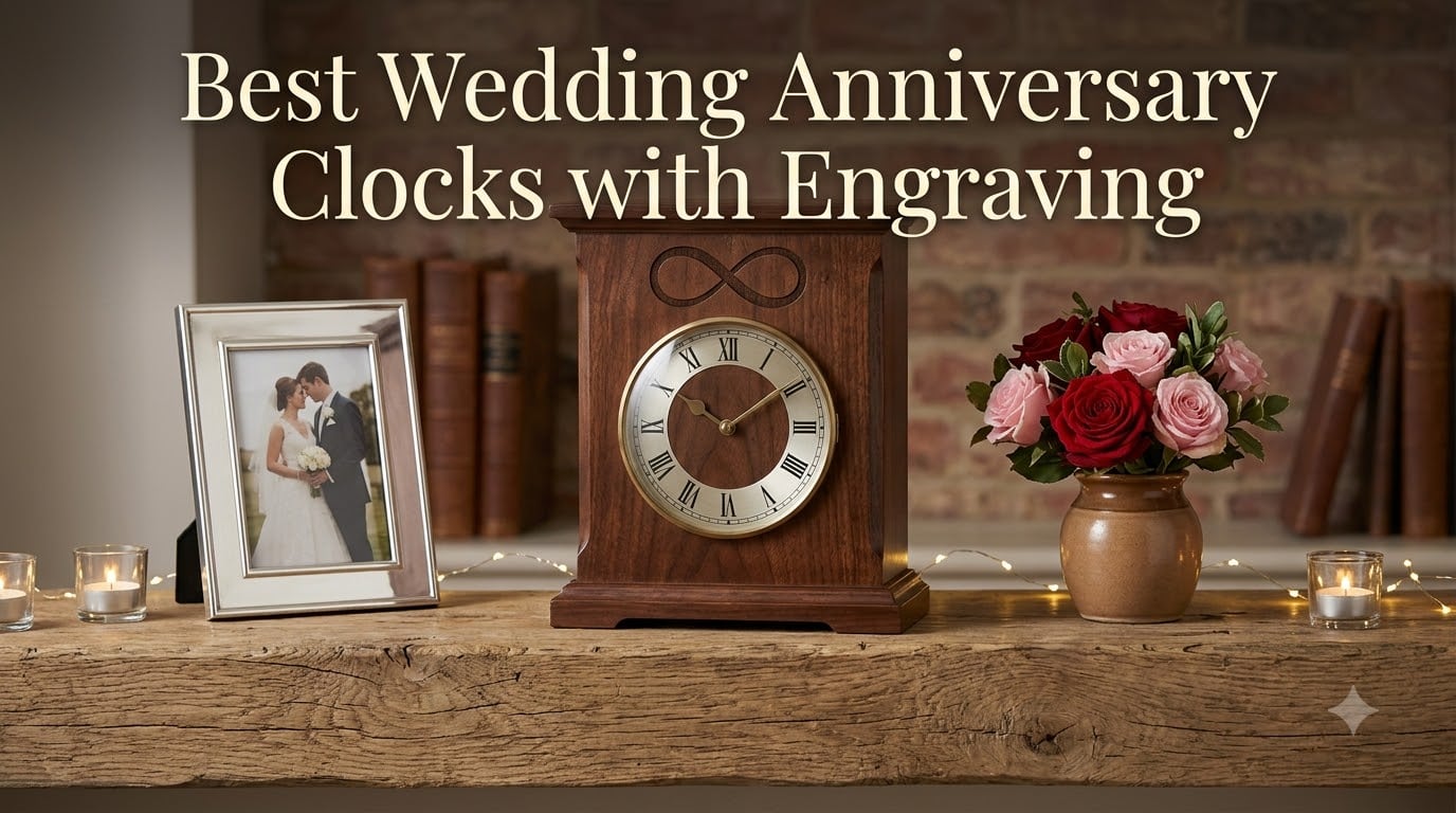 Best Wedding Anniversary Clocks with Engraving