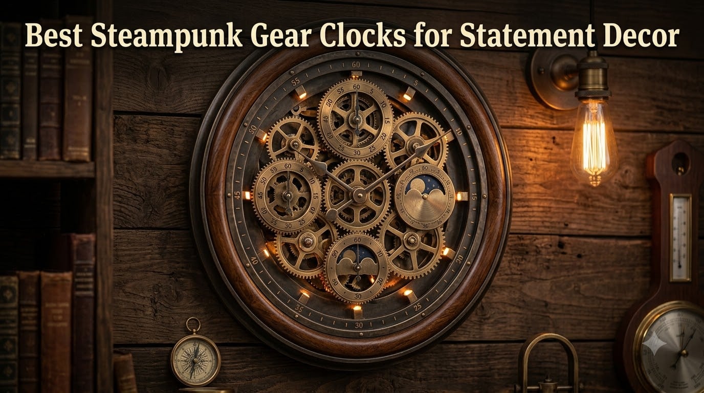 Best Steampunk Gear Clocks for Statement Decor