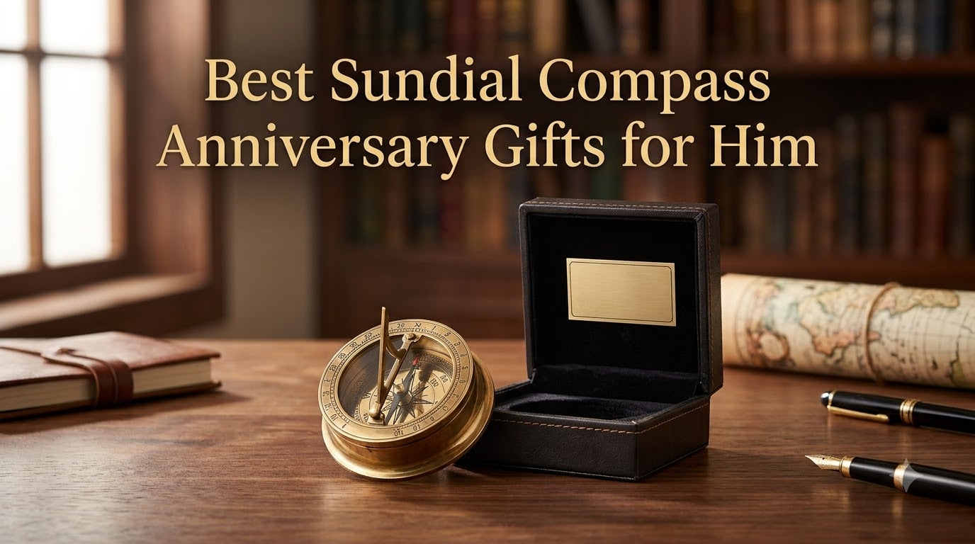 Best Sundial Compass Anniversary Gifts for Him