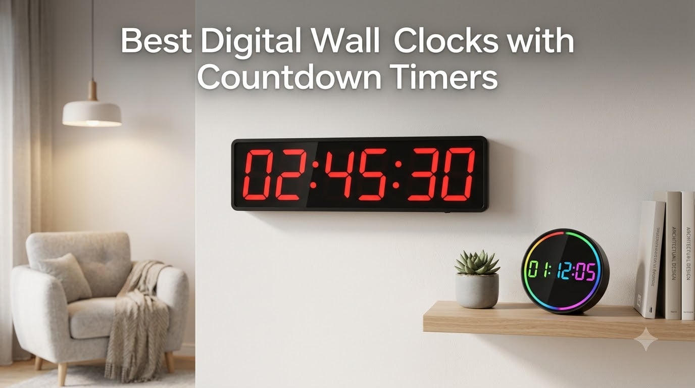 Best Digital Wall Clocks with Countdown Timers