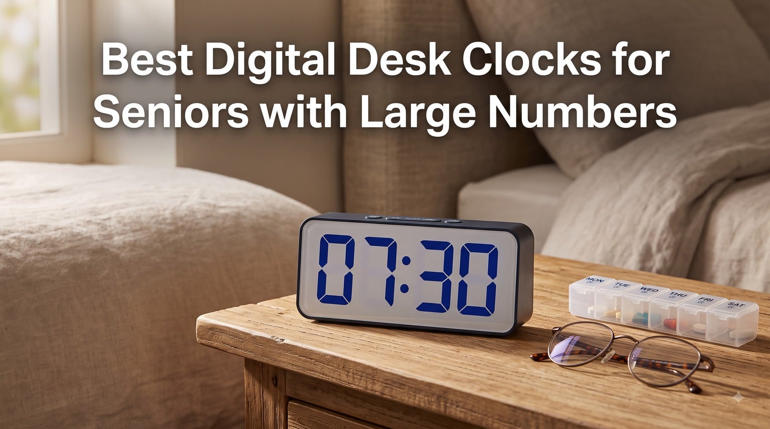 Best Digital Desk Clocks for Seniors with Large Numbers