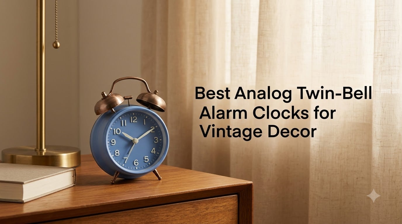 Best Analog Twin-Bell Alarm Clocks for Vintage Decor