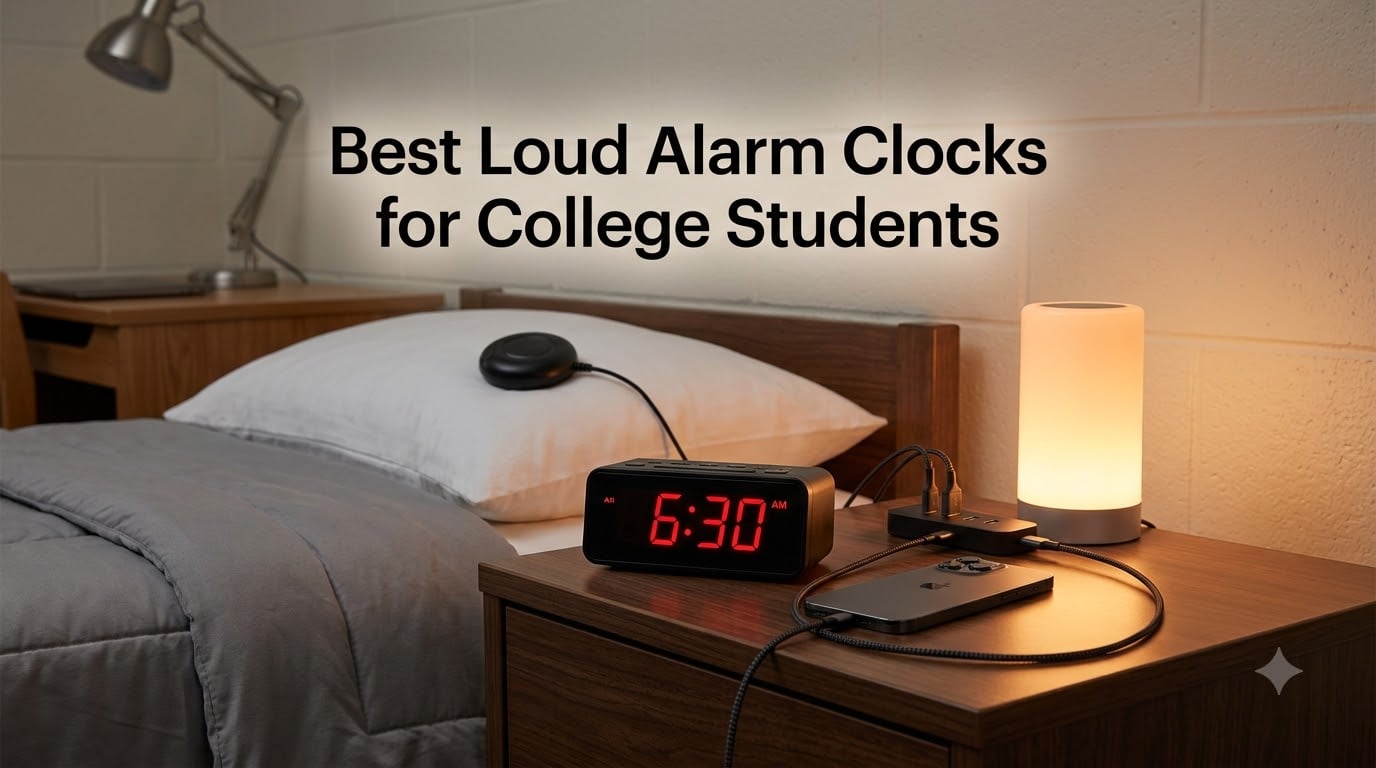 Best Loud Alarm Clocks for College Students