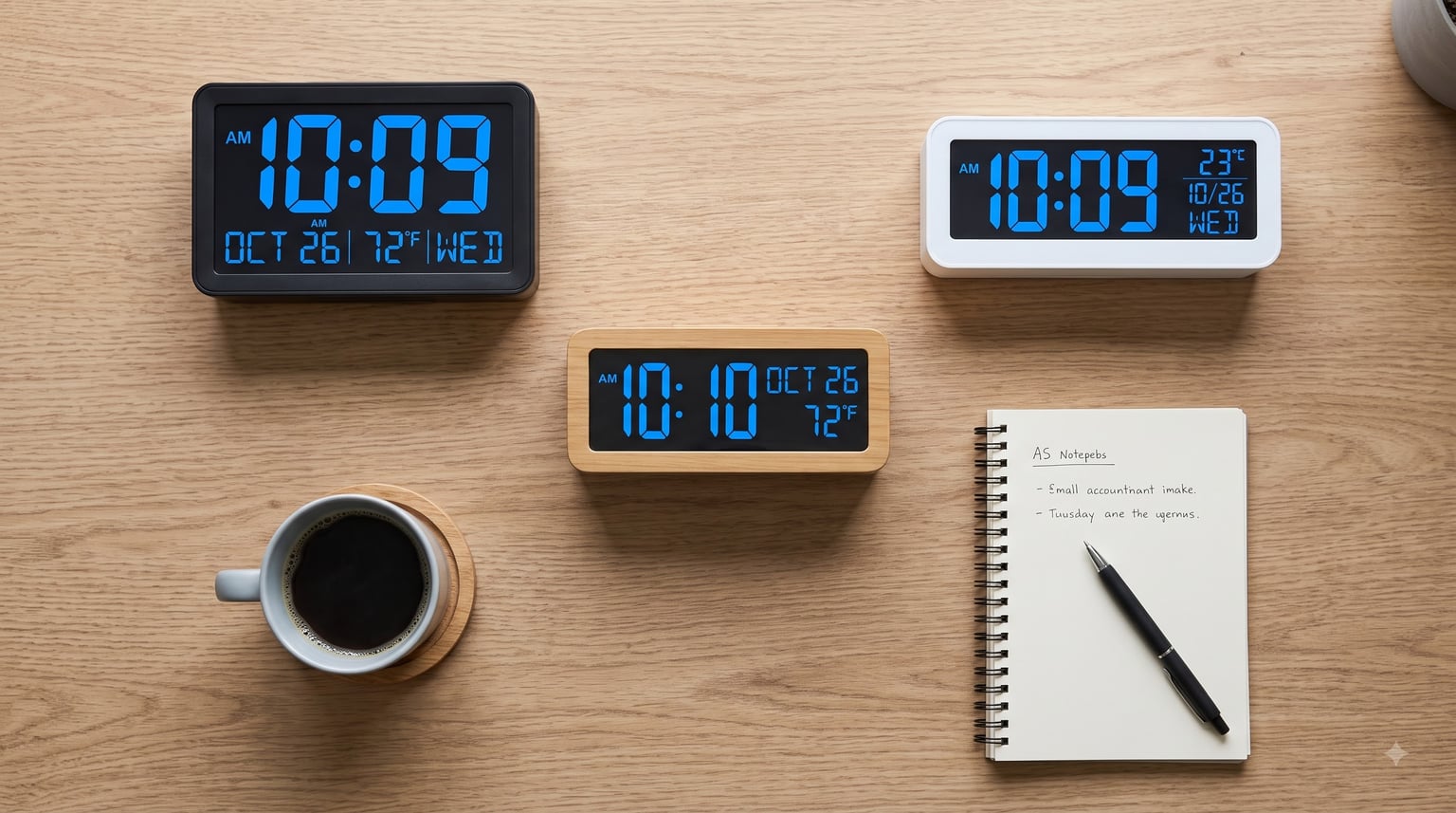 Best Digital Clocks with Temperature and Date for Offices