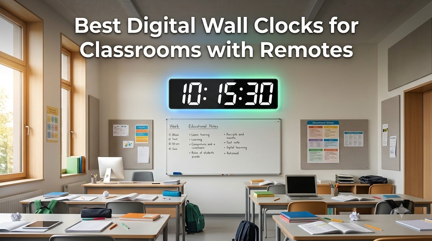 Best Digital Wall Clocks for Classrooms with Remotes