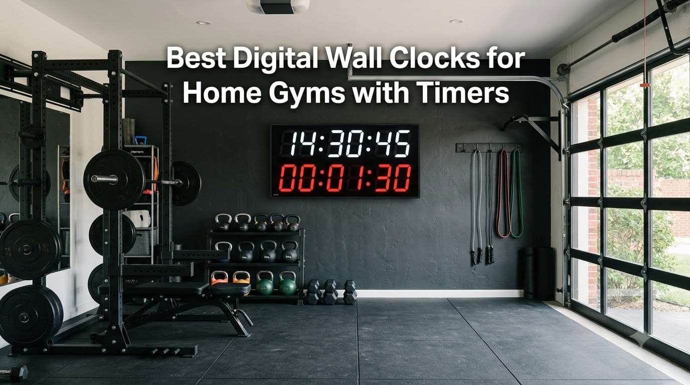 Best Digital Wall Clocks for Home Gyms with Timers