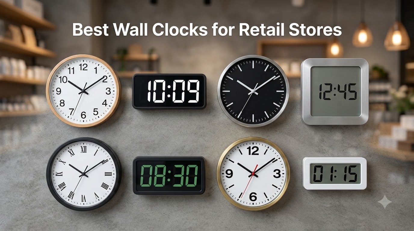 Best Wall Clocks for Retail Stores