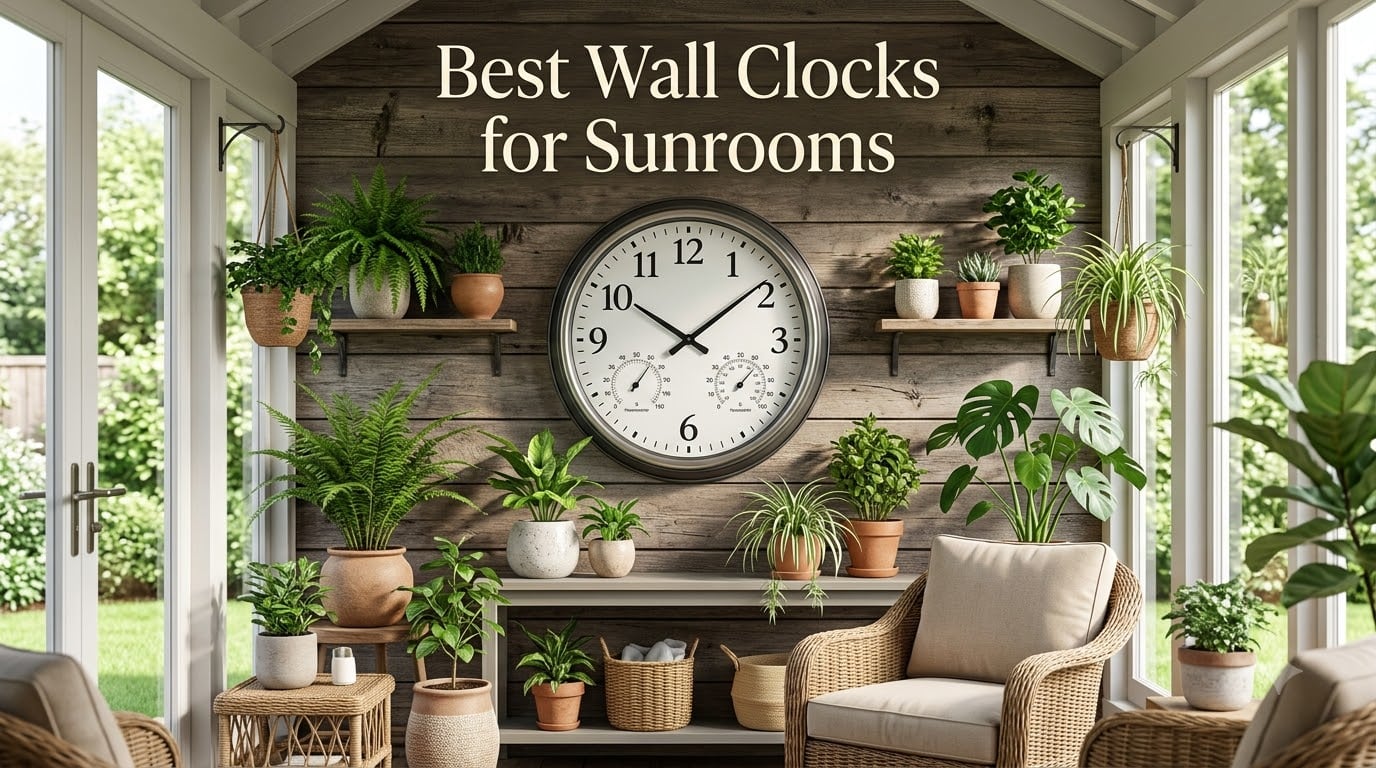 Best Wall Clocks for Sunrooms