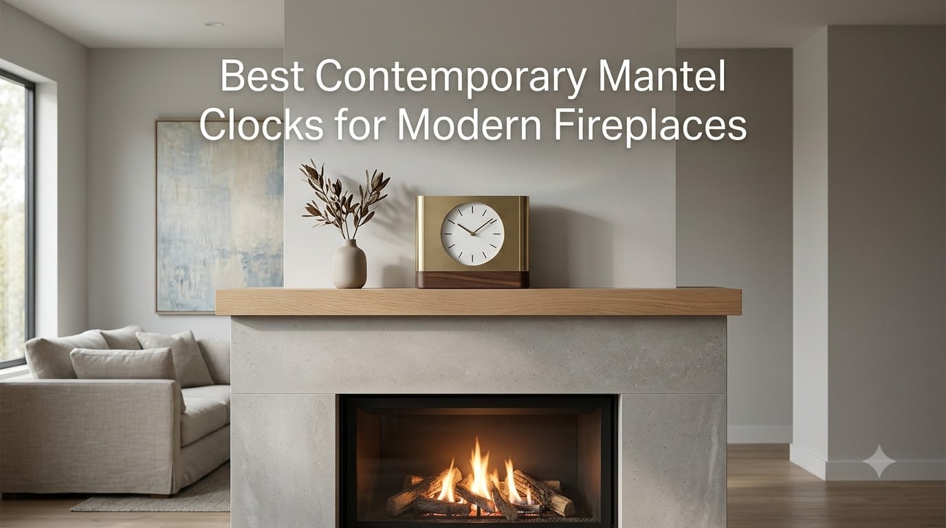 Best Contemporary Mantel Clocks for Modern Fireplaces