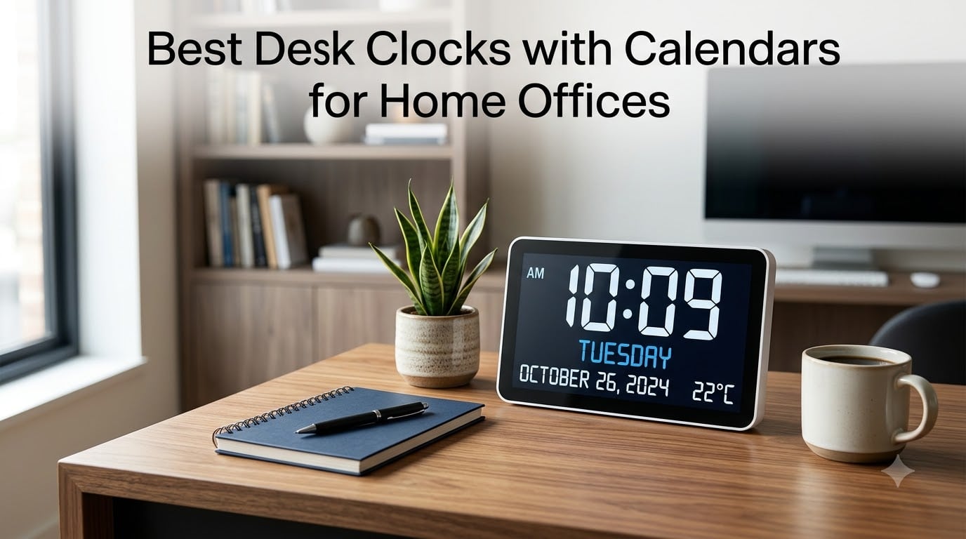 Best Desk Clocks with Calendars for Home Offices