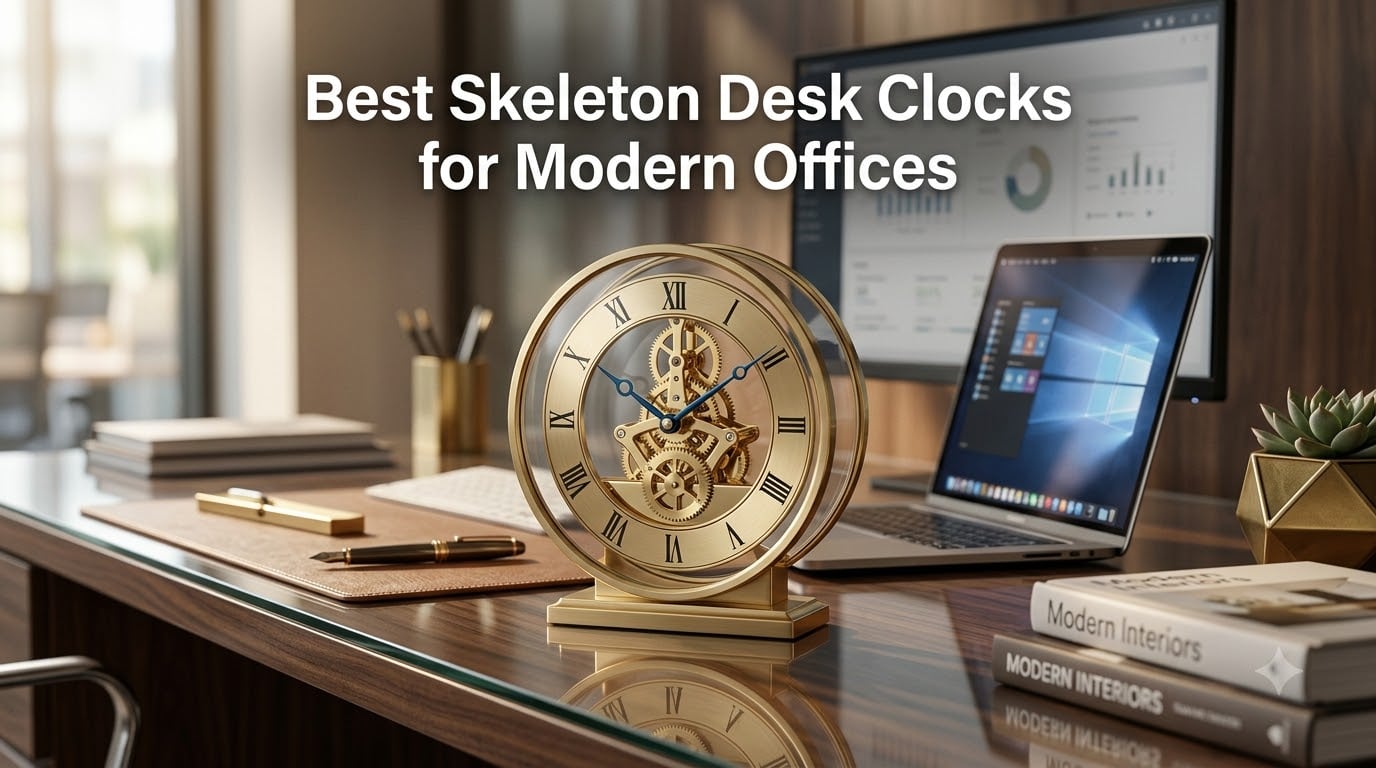 Best Skeleton Desk Clocks for Modern Offices