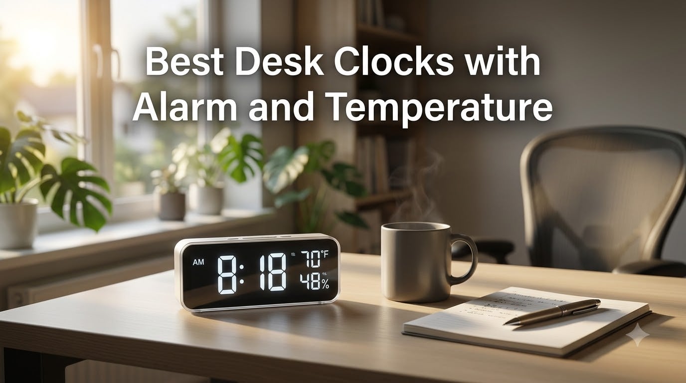 Best Desk Clocks with Alarm and Temperature