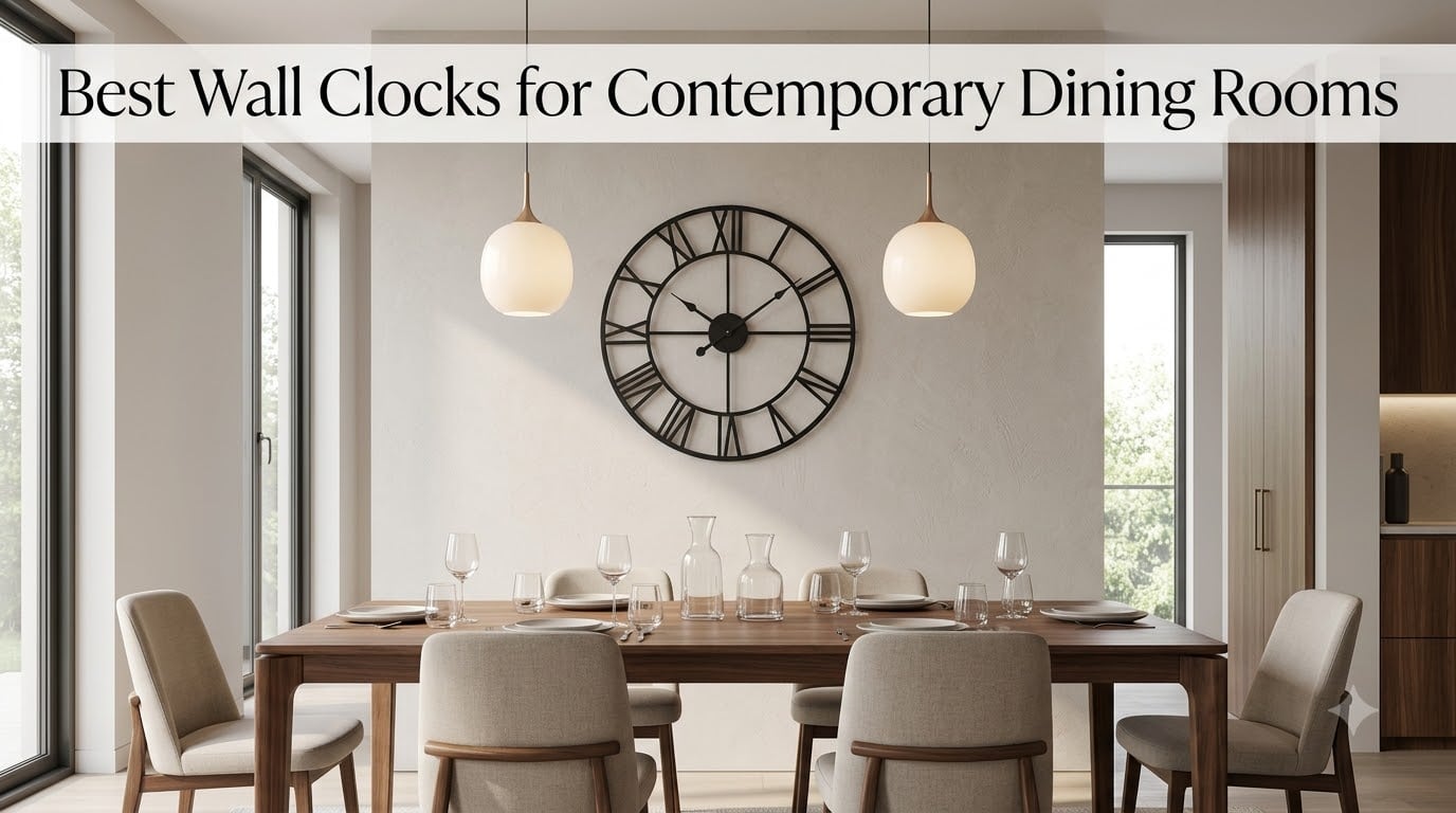 Best Wall Clocks for Contemporary Dining Rooms