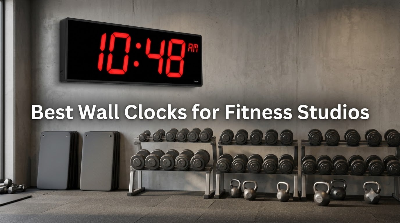 Best Wall Clocks for Fitness Studios