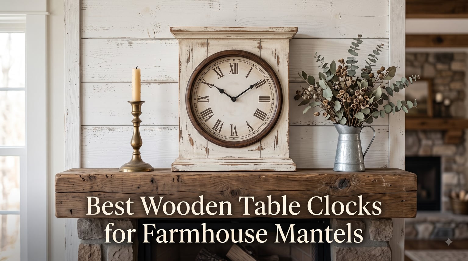 Best Wooden Table Clocks for Farmhouse Mantels