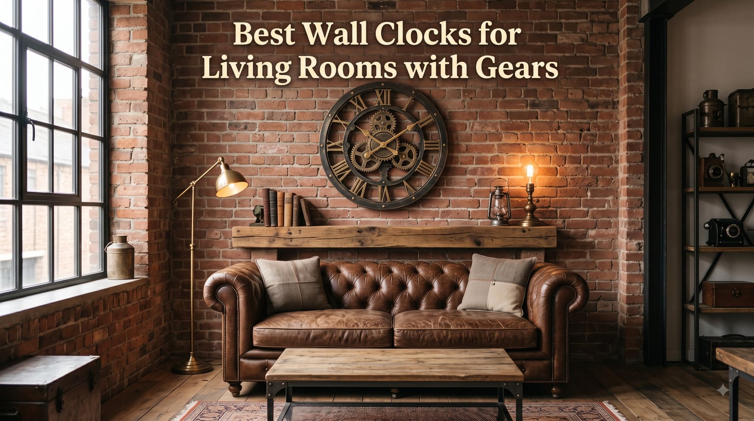 Best Wall Clocks for Living Rooms with Gears