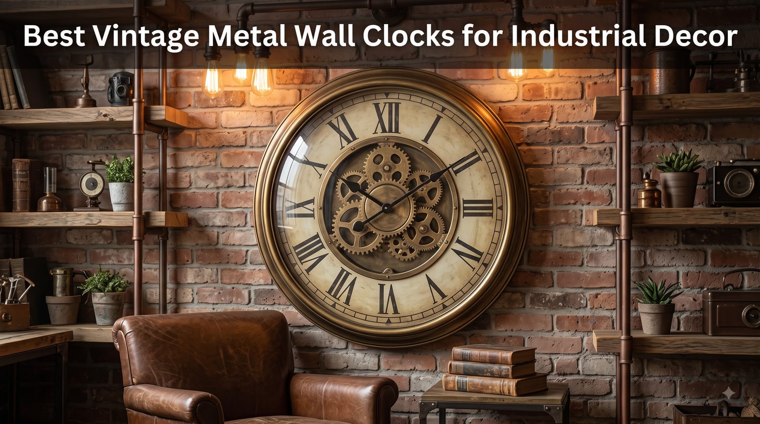 Best Vintage Metal Wall Clocks for Industrial Decor