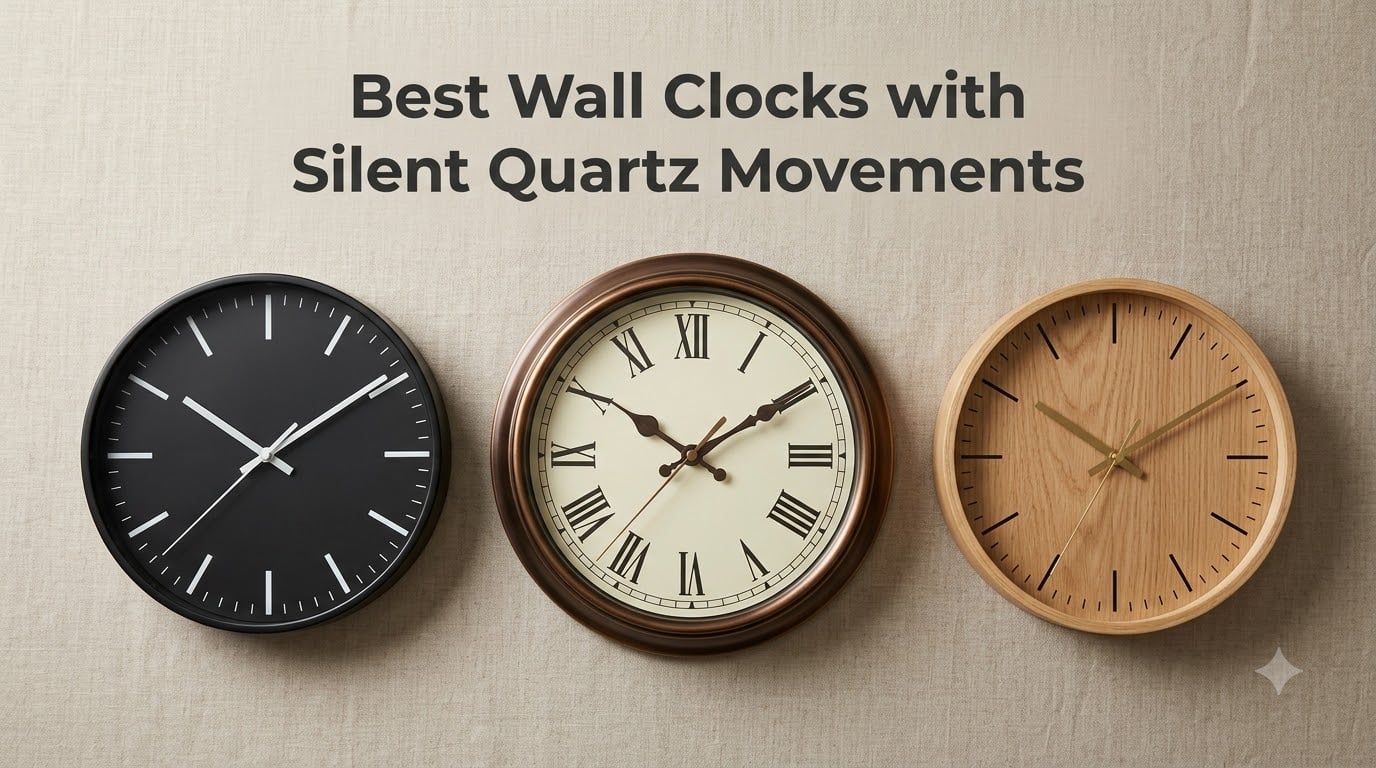 Best Wall Clocks with Silent Quartz Movements