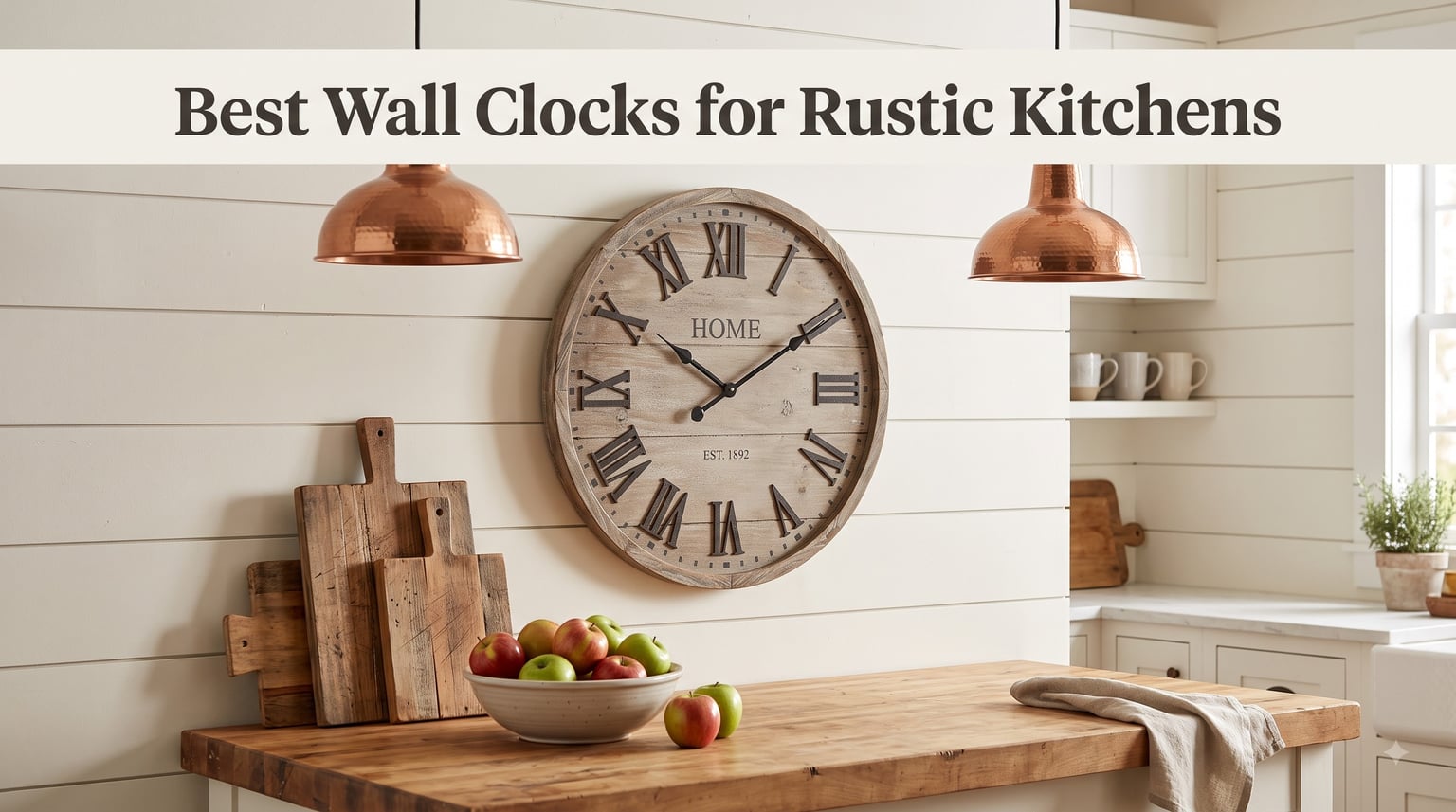 Best Wall Clocks for Rustic Kitchens