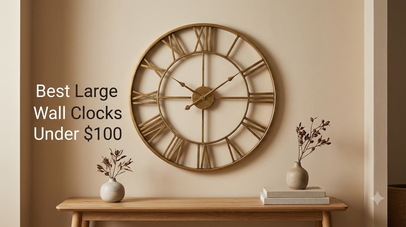 Best Large Wall Clocks Under $100