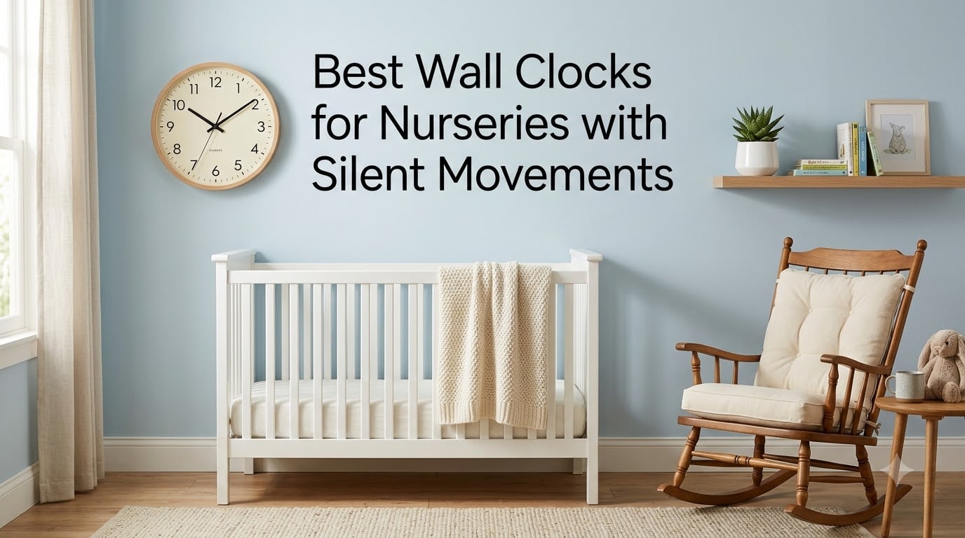 Best Wall Clocks for Nurseries with Silent Movements