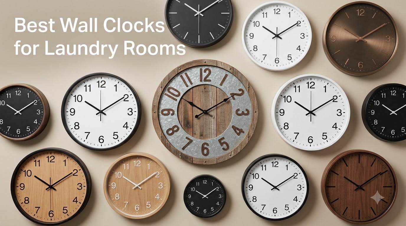 Best Wall Clocks for Laundry Rooms