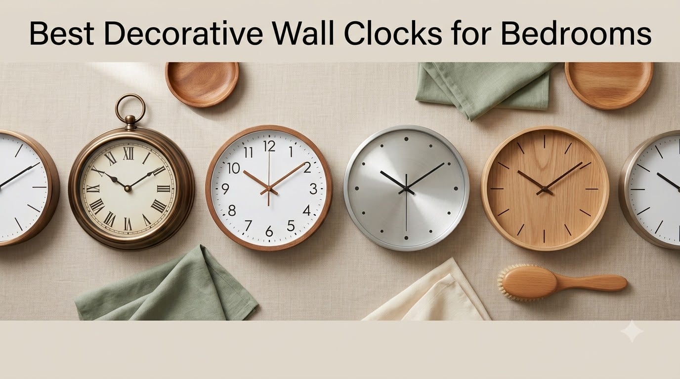Best Decorative Wall Clocks for Bedrooms