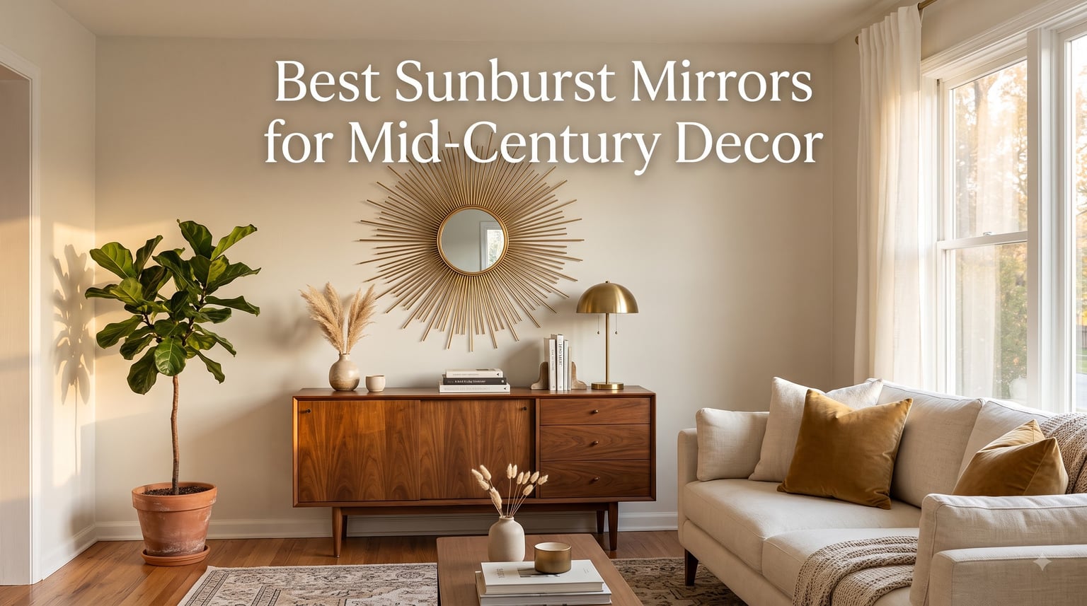 Best Sunburst Mirrors for Mid-Century Decor