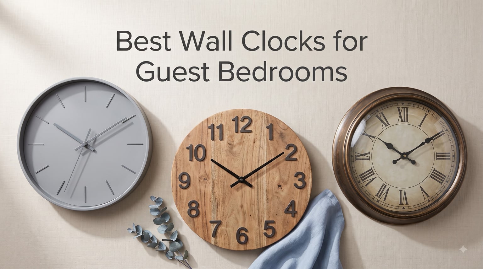 Best Wall Clocks for Guest Bedrooms
