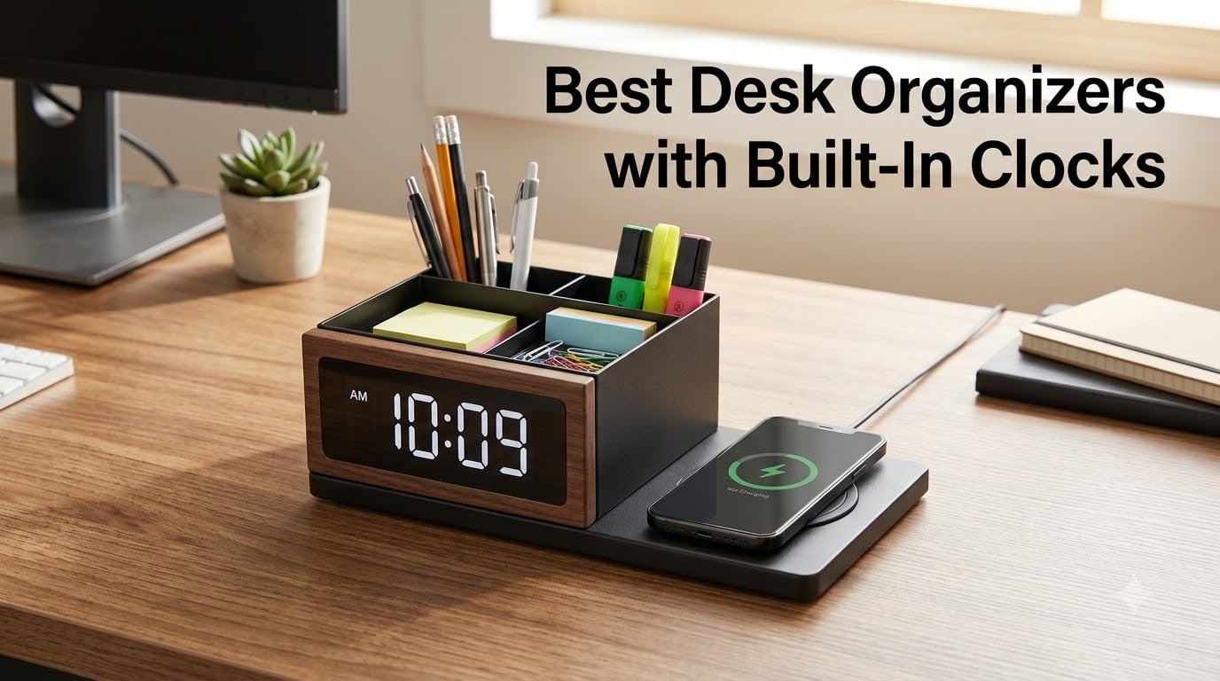 Best Desk Organizers with Built-In Clocks