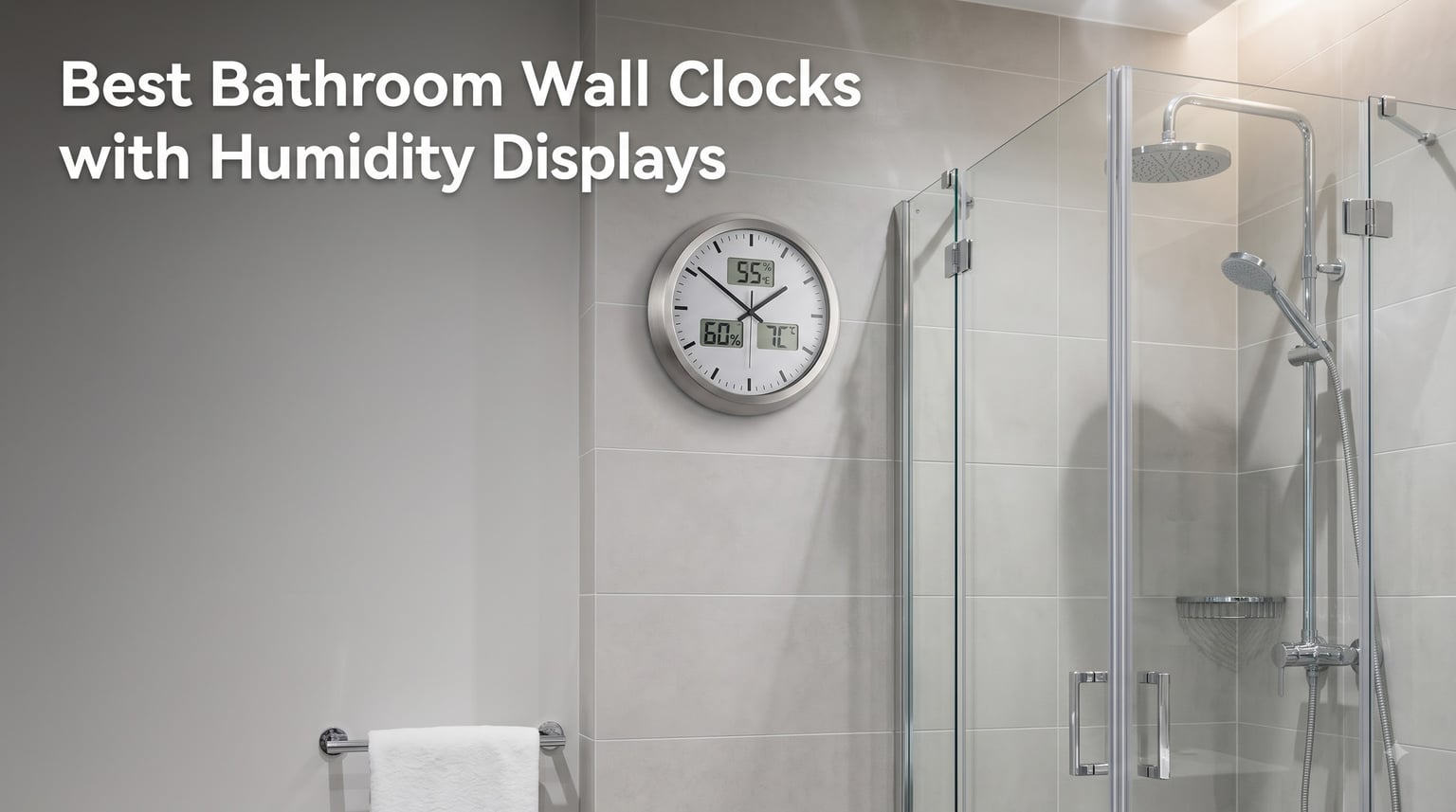 Best Bathroom Wall Clocks with Humidity Displays