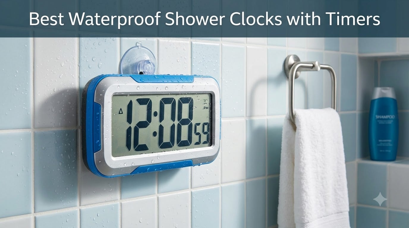 Best Waterproof Shower Clocks with Timers