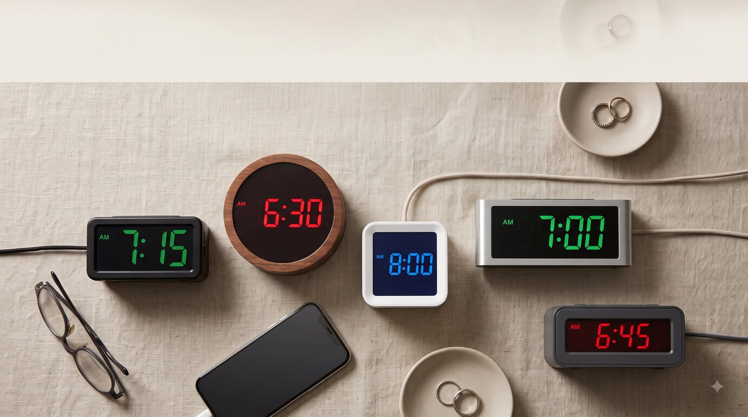 Best Rechargeable Portable Bedside Clocks